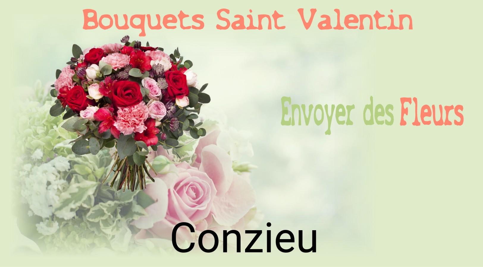 Roses de Saint-Valentin livrées à Conzieu